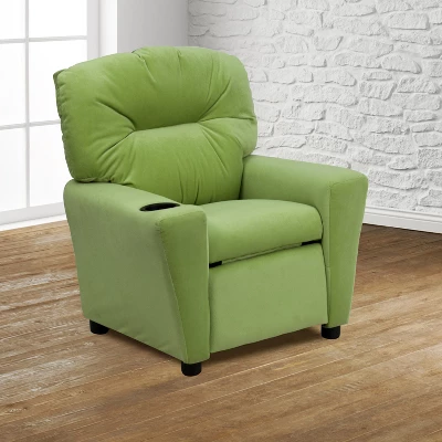 Emma And Oliver Contemporary Kids Recliner With Cup Holder - Image 14
