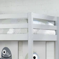 Kids' Twin Caspian Study Loft With Chair And Hanging Nightstand Gray - Hillsdale Furniture