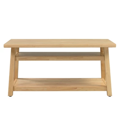 ECR4Kids Sit N' Stash Rectangular Table, Classroom Storage, Natural - Image 2