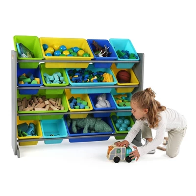 Kids' Super-Size Toy Organizer Elements Collection Gray - Humble Crew - Image 2
