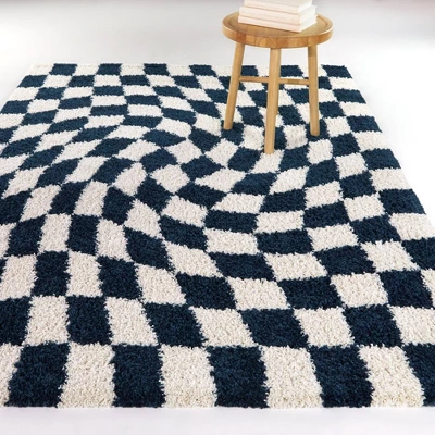 Checkered Shag Kids' Rug - Balta Rugs - Image 2