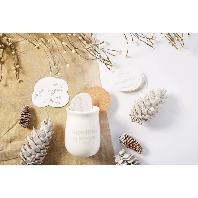 Pearhead Ceramic Gratitude Token Jar - White - Image 2