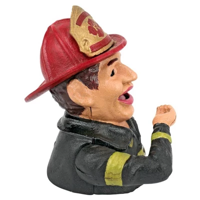 Design Toscano Fireman's Fund Die-Cast Iron Mechanical Coin Bank - Image 4
