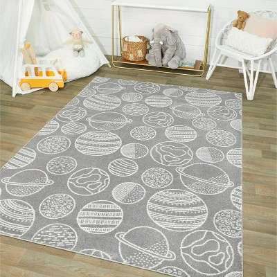 Planets Gray Rug - Balta Rugs