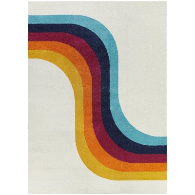 Caroline Abstract Kids' Rug Cream - Balta Rugs - Image 5