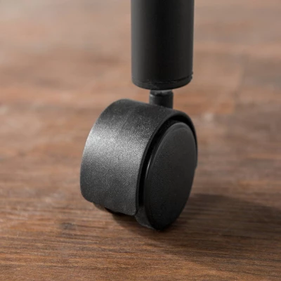 Twin Analise Metal Low Loft Bed With Desk And Storage Black - Saracina Home - Image 4