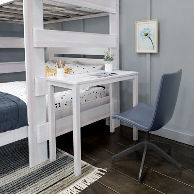 Max & Lily Farmhouse Twin Over Full L-Shaped Bunk Bed With Desk - Image 2