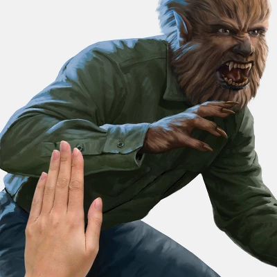 Classic Monsters The Wolf Man Giant Peel & Stick Wall Decals White - RoomMates - Image 4