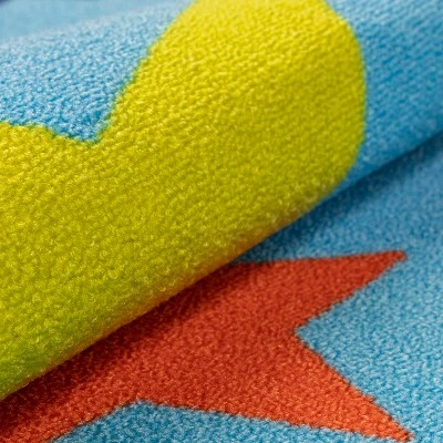 All Star Non-Slip Kids Playroom Decor Washable Indoor Area Rug By Blue Nile Mills - Image 3