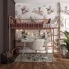 Twin Kaila Metal Loft Bed Rose Gold - Room & Joy