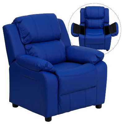 Flash Furniture Deluxe Padded Contemporary Kids Recliner With Storage Arms - Image 12