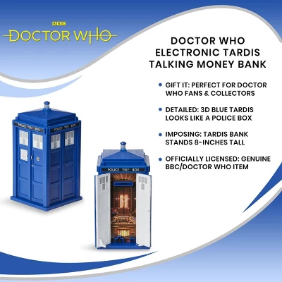 Seven20 Doctor Who Electronic TARDIS Talking Money Bank - Image 5