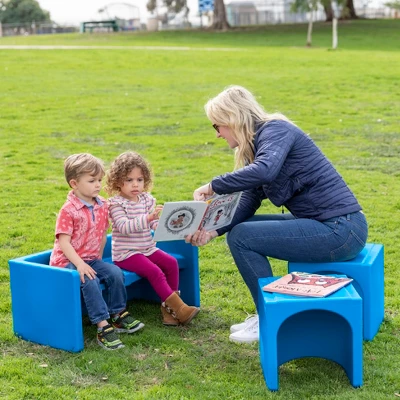 ECR4Kids Tri-Me Table & Chairs, Chair Set - Image 2