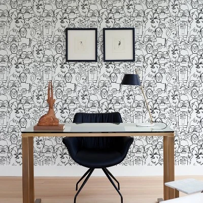 Star Wars Saga Line Sketches Peel And Stick Wallpaper Gray - RoomMates - Image 5