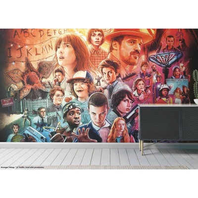 Netflix Stranger Things Mural - RoomMates - Image 3