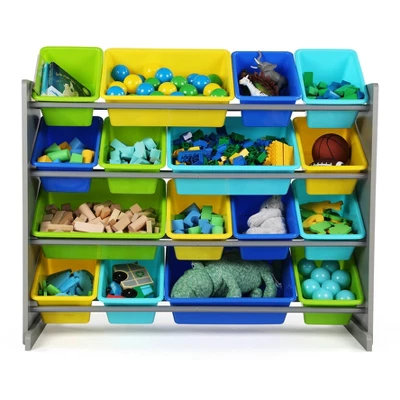 Kids' Super-Size Toy Organizer Elements Collection Gray - Humble Crew