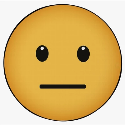 Deerlux Emoji Style Round Funny Smiley Face Kids Area Rug, Straight Emoji Rug - Image 2