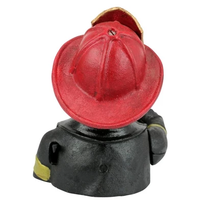 Design Toscano Fireman's Fund Die-Cast Iron Mechanical Coin Bank - Image 3