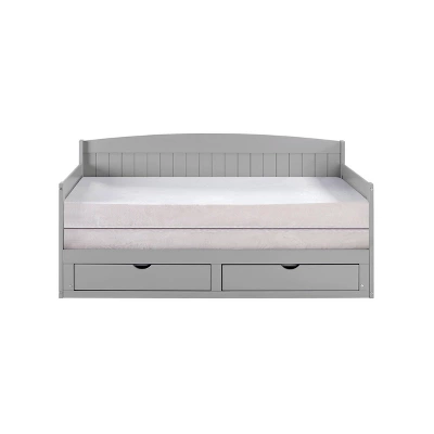 King Harmony Daybed With Conversion Dove Gray - Alaterre Furniture - Image 2