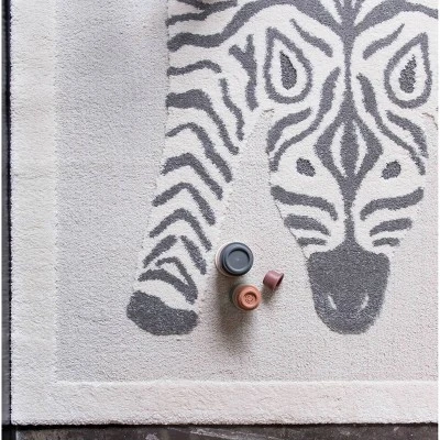 Zebby Animal Print Kids' Area Rug Cream - Balta Rugs - Image 5