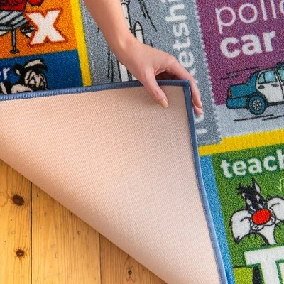 KC CUBS | Looney Tunes Boy & Girl Kids ABC Alphabet, Jobs & Objects Educational Learning & Play Nursery Bedroom Classroom Rug Carpet - Image 8