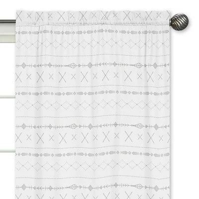 2pc Sweet Jojo Designs Woodland Friends Bohemian Print Window Panel - Sweet Jojo Designs - Image 2