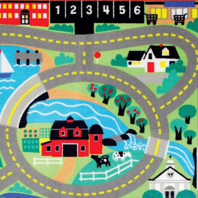 Melissa & Doug Round The Town Road Rug - Image 8