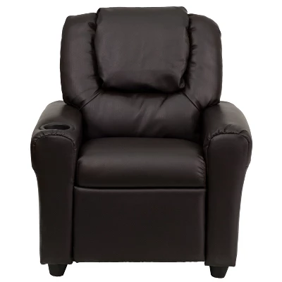Flash Furniture Contemporary Kids Recliner With Cup Holder And Headrest - Image 3