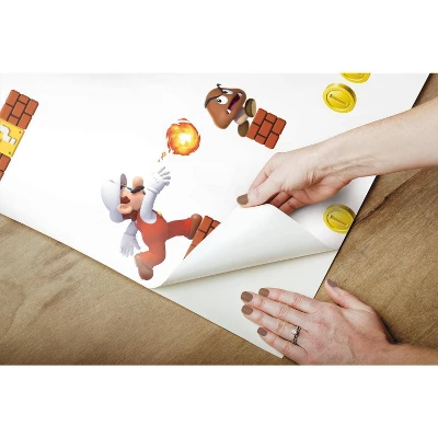 Nintendo Super Mario Peel And Stick Wallpaper - Roomates - Image 2