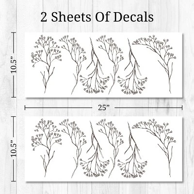 Floral Stems Wall Decor - Decalcomania - Image 5