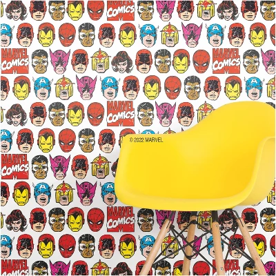 Marvel Comics Classic Faces Peel & Stick Wallpaper - RoomMates - Image 3
