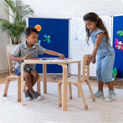 ECR4Kids Bentwood Chairs, Stackable School Chairs, Assembled, 2-Pack - Natural - Image 5