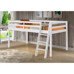 Twin Roxy Junior Loft Bed White - Bolton Furniture