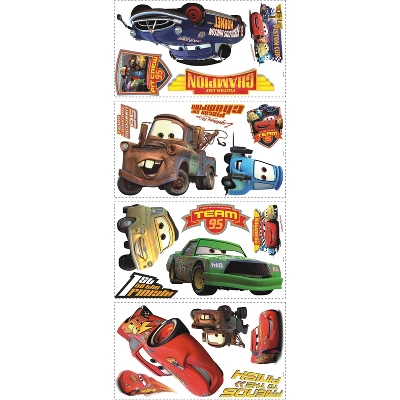Roommates Cars Piston Cup Champs Peel And Stick Wall Decal - Image 2