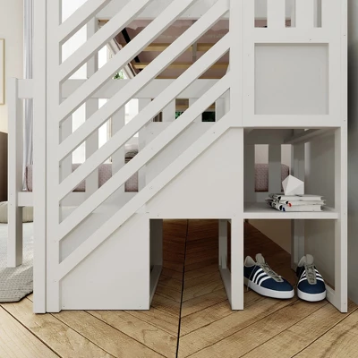 Max & Lily Twin Over Full Staircase Bunk Bed - Image 3
