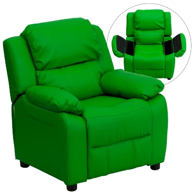 Flash Furniture Deluxe Padded Contemporary Kids Recliner With Storage Arms - Image 15