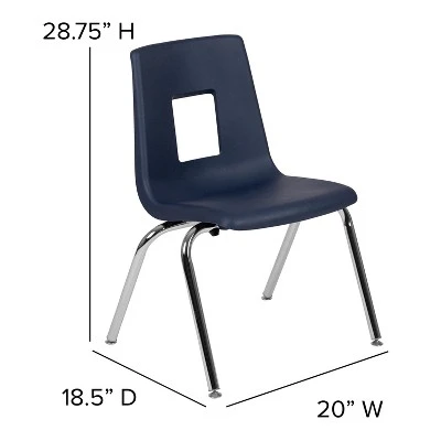 Flash Furniture Advantage Student Stack School Chair - 16-inch - Image 5