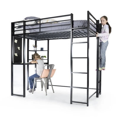 Twin Adele Loft Bed With Desk Silver - Room & Joy - Image 4