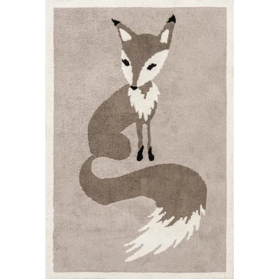 NuLOOM Nola Fox Machine Washable Kids Area Rug - Image 10