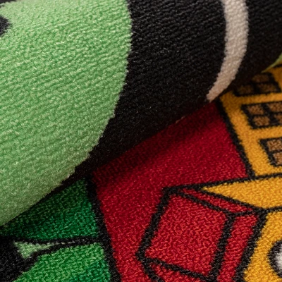 City Cruising Non-Slip Kids Playroom Decor Washable Indoor Area Rug By Blue Nile Mills - Image 4