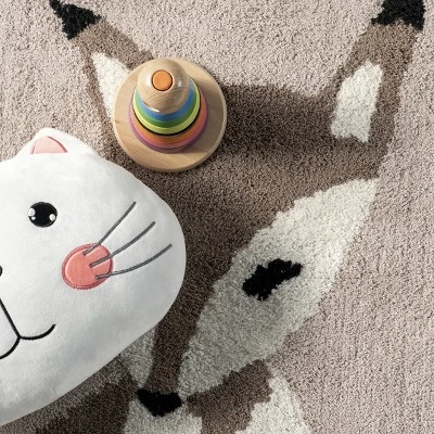 NuLOOM Nola Fox Machine Washable Kids Area Rug - Image 5