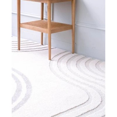 Seth Stripe Kids' Area Rug Cream - Balta Rugs - Image 5