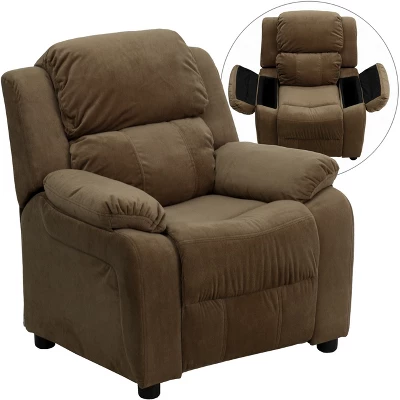 Flash Furniture Deluxe Padded Contemporary Kids Recliner With Storage Arms - Image 11