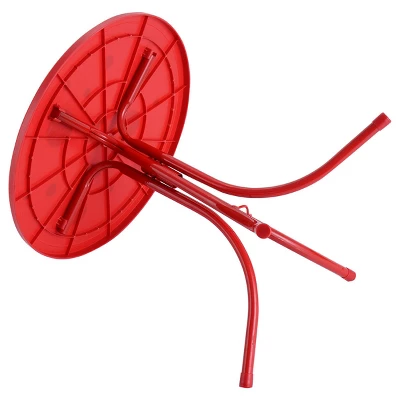 Costway Kids Patio Set Table And 2 Folding Chairs W/ Umbrella Beetle Outdoor Garden Yard - Image 7