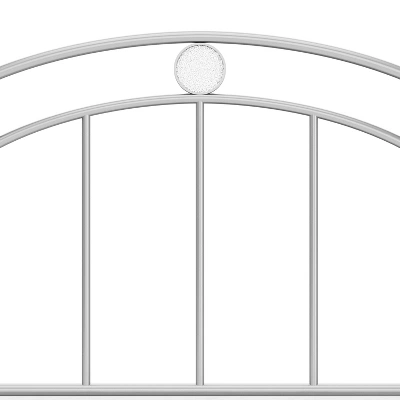 Full Vivian Metal Platform Bed Silver - Hillsdale Furniture - Image 11