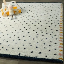 Confetti Shag Cream/Blue - Balta Rugs