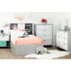Cookie 1-Drawer Nightstand Soft Gray And Pure White - South Shore
