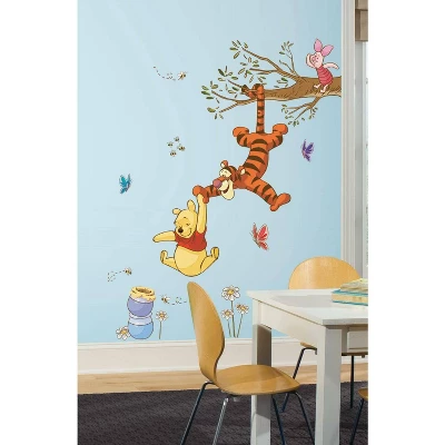 Roommates Winnie The Pooh Swinging For Honey Peel And Stick Giant Wall Decal - Image 2