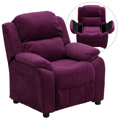 Flash Furniture Deluxe Padded Contemporary Kids Recliner With Storage Arms - Image 14