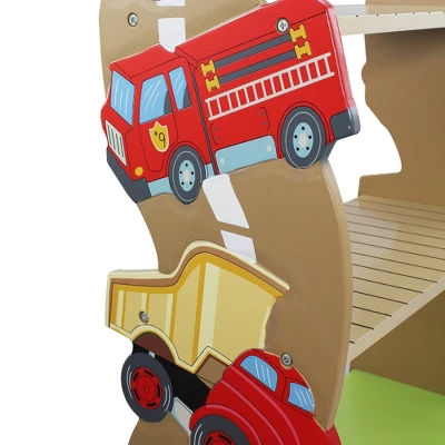 Cars Transportation Bookshelf - Fantasy Fields By Teamson Kids - Image 3